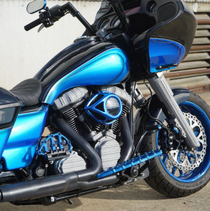Arlen Ness Blue Clear Tear Air Cleaner Kit for 2023-2026 Harley Davidson FLHXSE