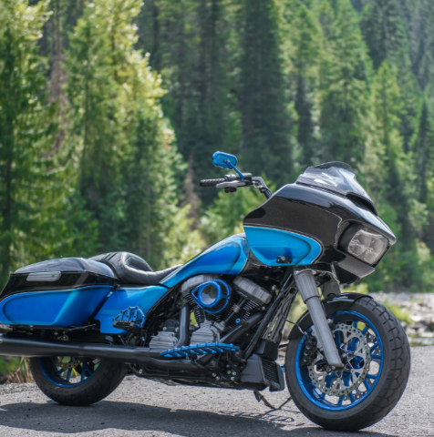Arlen Ness Blue Clear Tear Air Cleaner Kit for 2023-2026 Harley Davidson FLHXSE