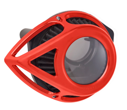 Arlen Ness Red Clear Tear Air Cleaner Kit for 2023-2026 Harley Road Street Glide