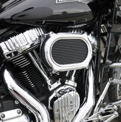 Arlen Ness Oval Stage 2 Chrome Air Filter Kit for 2023-26 Harley Touring Softail
