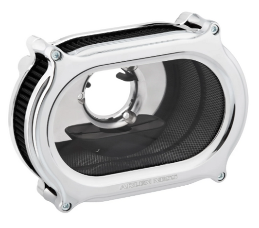Arlen Ness Method Stage 2 Chrome Air Filter Kit for 23-26 Harley Touring Softail