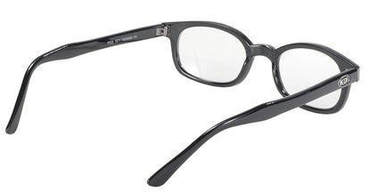 X-KD's 1011 Grey Day 2 Nite Lens Black Frame Old School Motorcycle Sunglesses
