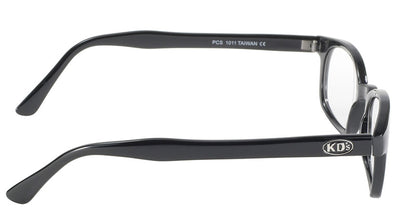X-KD's 1011 Grey Day 2 Nite Lens Black Frame Old School Motorcycle Sunglesses