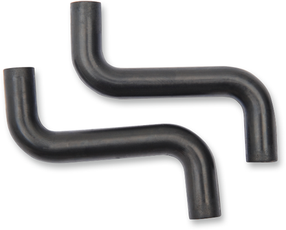 Eastern Black Pair Rubber Breather Tubes for 99-12 Harley Sportster Touring FLST