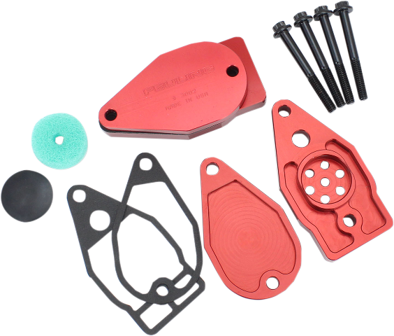 Feuling Red Rocker Box Breather Kit fits 99-17 Harley Touring Softail Twin Cam