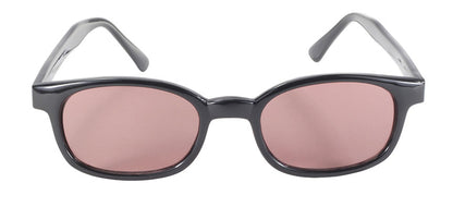 X-KD's 1 Pair Rose Lens Old School Biker Motorcycle Sunglasses 10120