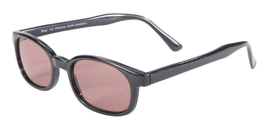 X-KD's 1 Pair Rose Lens Old School Biker Motorcycle Sunglasses 10120