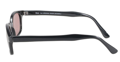 X-KD's 1 Pair Rose Lens Old School Biker Motorcycle Sunglasses 10120