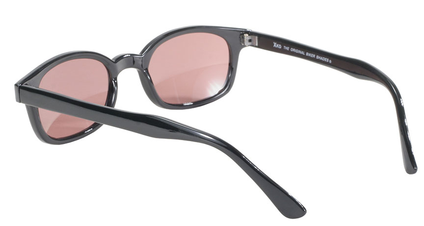 X-KD's 1 Pair Rose Lens Old School Biker Motorcycle Sunglasses 10120