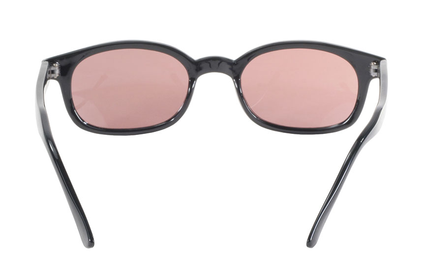 X-KD's 1 Pair Rose Lens Old School Biker Motorcycle Sunglasses 10120