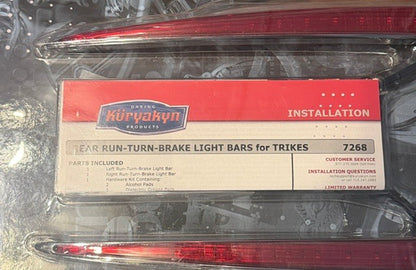 Kuryakyn Rear Run Brake Turn Light Bars for 09-24 Harley Trike FLHXXX