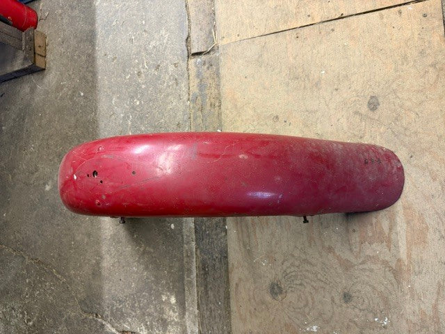 RARE Vintage Indian Motorcycle Sidecar Fender Original Red Steel OEM Antique