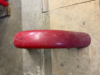 RARE Vintage Indian Motorcycle Sidecar Fender Original Red Steel OEM Antique