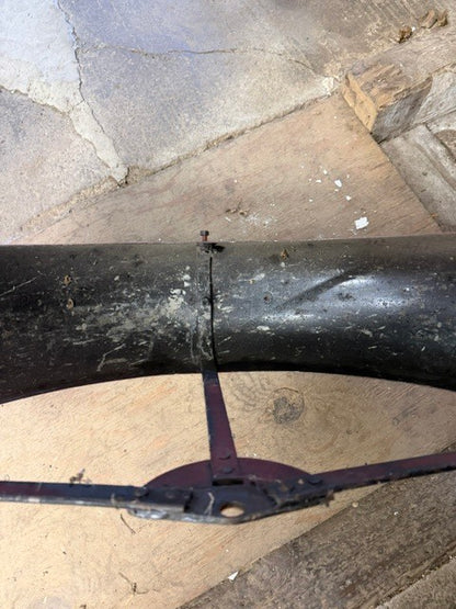 RARE Vintage Indian Motorcycle Sidecar Fender Original Red Steel OEM Antique