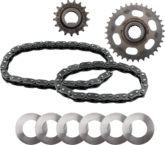 S&S Replacement Camshaft Chain Drive Kit for 2007-17 Harley Touring Softail Dyna