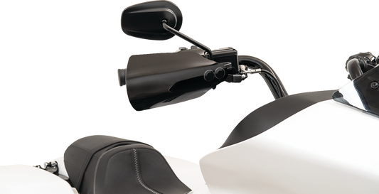 Memphis Shades Black Handlebar Hand Guards for 2023-2024 Harley Road Glide FLTR