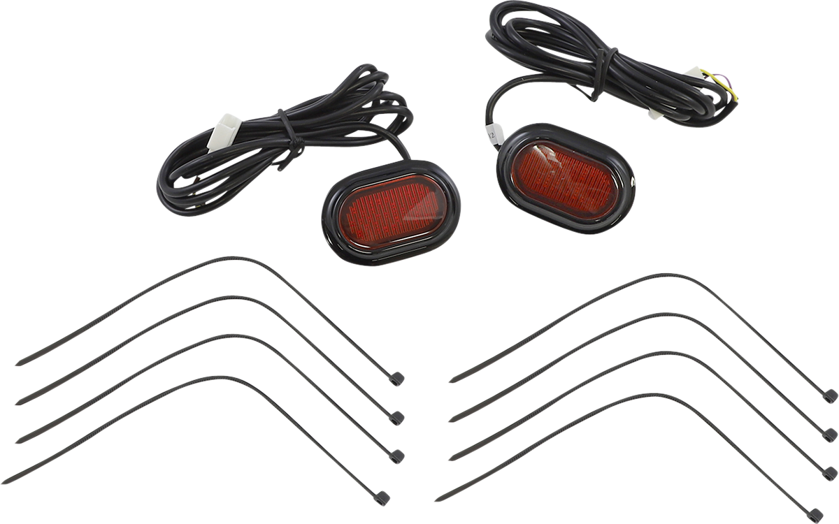 Custom Dynamics Red LED Antenna Grommet Plugz Lights 2006-2024 Harley Touring