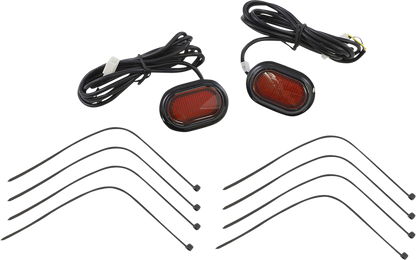 Custom Dynamics Red LED Antenna Grommet Plugz Lights 2006-2024 Harley Touring