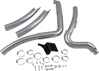Vance & Hines Big Radius Chrome Exhaust System for 1991-2005 Harley Dyna FXD