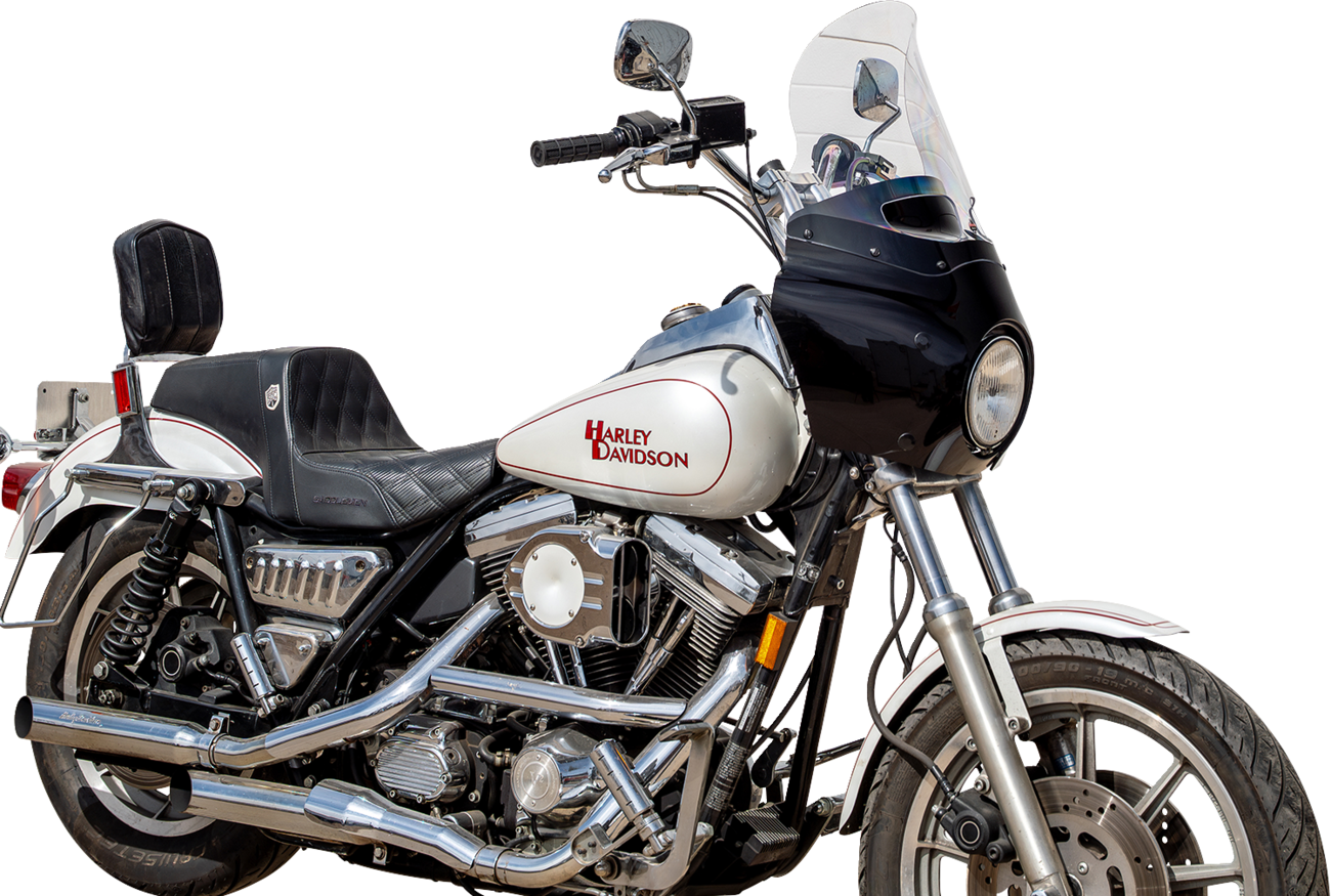 Klock Werks 15" Flare Clear Vented Road Warrior Fairing Motorcycle Windshield