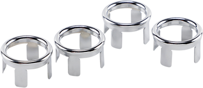 Chris products Taillight Turn Signal Universal Motorcycle Lens 4 Pack Blue Dots