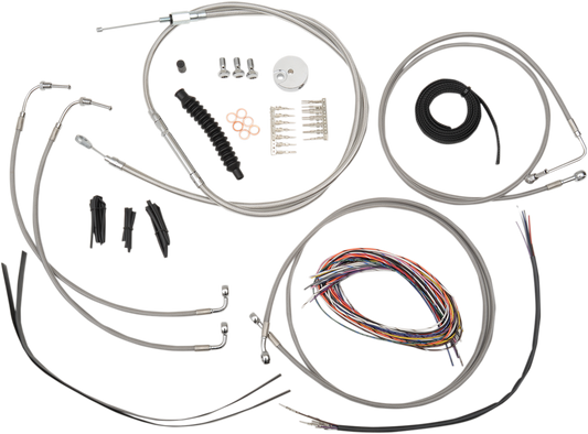 La Choppers ABS 12"-14" Ape Hanger Handlebar Cable Kit 2008-2013 Harley Touring