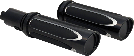 Arlen Ness Deep Cut Comfort Handlebar Hand Grips 23-24 Harley Road Street Glide