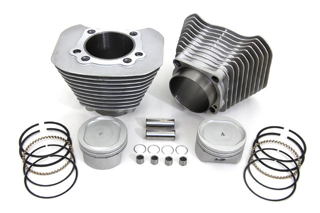Vtwin Silver 1200cc Motorcycle Cylinder Pistons Conversion Kit 2004-2016 Harley