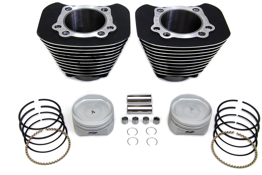 Vtwin Black Motorcycle 1200cc Cylinder Piston Conversion Kit 2004-2016 Harley Xl