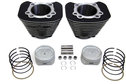 Vtwin Black Motorcycle 1200cc Cylinder Piston Conversion Kit 2004-2016 Harley Xl