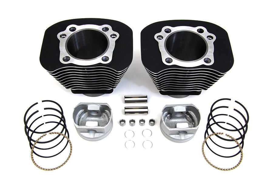 Vtwin Black Motorcycle 1200cc Cylinder Piston Conversion Kit 2004-2016 Harley Xl