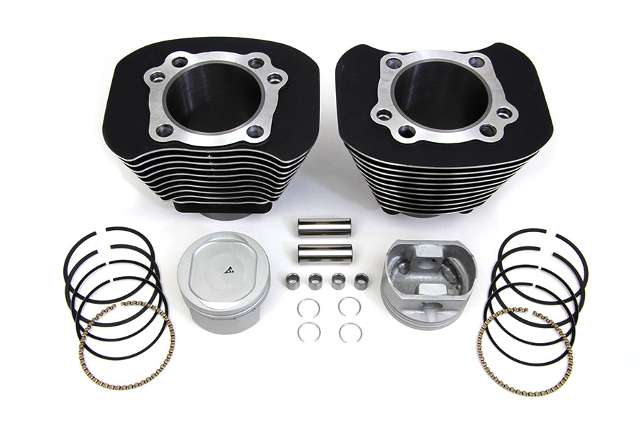 Vtwin Black Motorcycle 1200cc Cylinder Piston Conversion Kit 2004-2016 Harley Xl