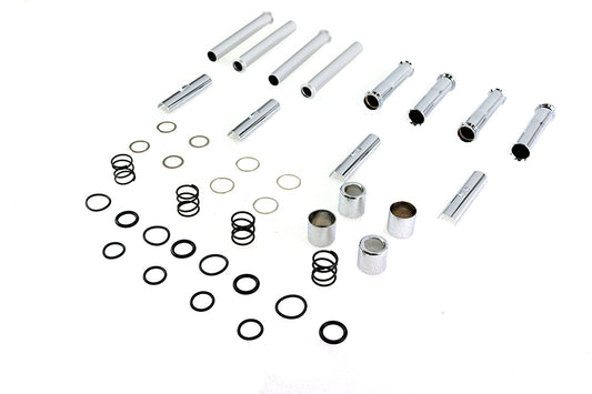 VTwin Chrome Pushrod Tube Kit for 1984-1999 Harley Davidson Big Twin Evo
