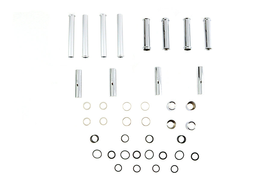 VTwin Chrome Pushrod Tube Kit for 1984-1999 Harley Davidson Big Twin Evo