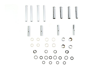 VTwin Chrome Pushrod Tube Kit for 1984-1999 Harley Davidson Big Twin Evo