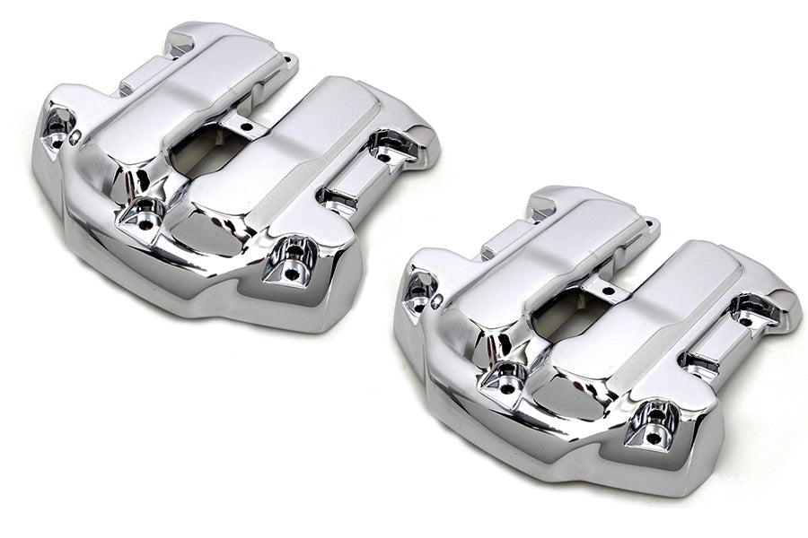 Vtwin Chrome Rocker Box Cover Set fits 2017-2022 Harley Davidson M8