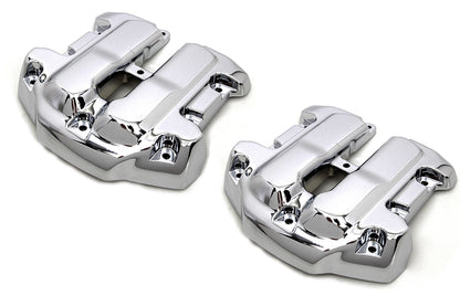 Vtwin Chrome Rocker Box Cover Set fits 2017-2022 Harley Davidson M8