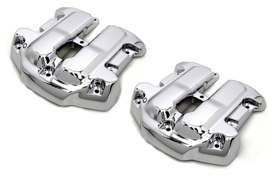 Vtwin Chrome Rocker Box Cover Set fits 2017-2022 Harley Davidson M8