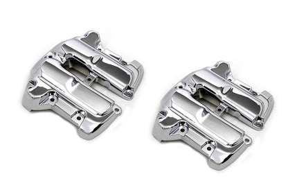 Vtwin Chrome Rocker Box Cover Set fits 2017-2022 Harley Davidson M8