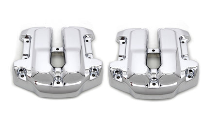 Vtwin Chrome Rocker Box Cover Set fits 2017-2022 Harley Davidson M8