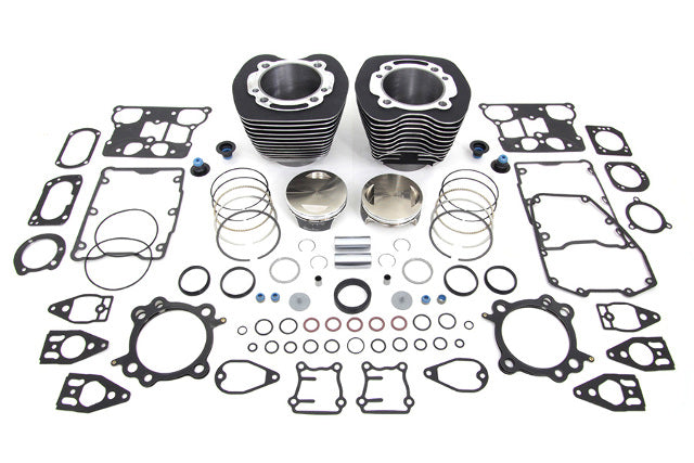 Vtwin Black 110 Cylinder Engine Kit fits 2007-2017 Harley Touring Softail