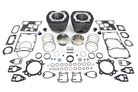 Vtwin Black 110 Cylinder Engine Kit fits 2007-2017 Harley Touring Softail