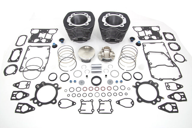 Vtwin Black 110 Cylinder Engine Kit fits 2007-2017 Harley Touring Softail