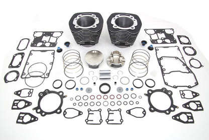 Vtwin Black 110 Cylinder Engine Kit fits 2007-2017 Harley Touring Softail