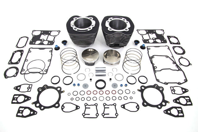 Vtwin Black 110 Cylinder Engine Kit fits 2007-2017 Harley Touring Softail