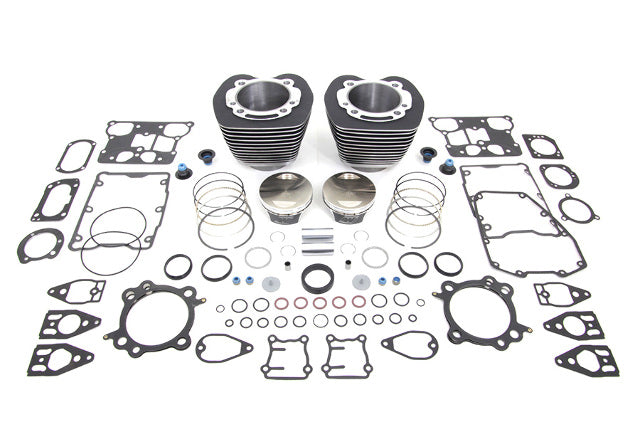 Vtwin Black 110 Cylinder Engine Kit fits 2007-2017 Harley Touring Softail