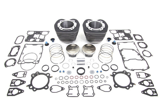 Vtwin Black 110 Cylinder Engine Kit fits 2007-2017 Harley Touring Softail
