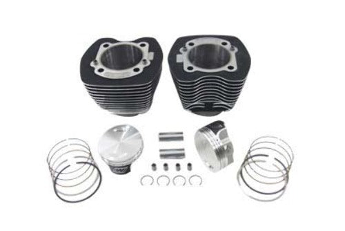 Vtwin Black 95" Twin Cam Big Bore Cylinder Piston Kit 2000-2006 Harley Softail