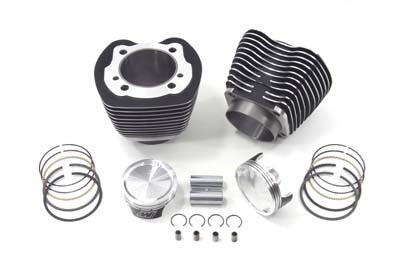 Vtwin 103" Twin Cam Black Cylinder 9:1 Piston Big Bore Kit 2007-2010 Harley FLHX