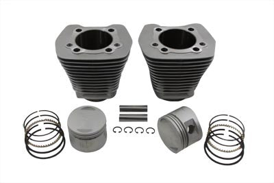 Vtwin Evolution Silver Cylinder 8.5:1 Piston Kit Harley 1984-1998 FXST FLST FXR